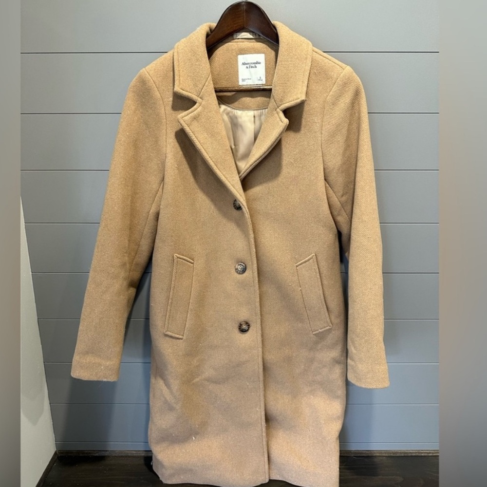 Abercrombie & Fitch Medium Dad coat beige